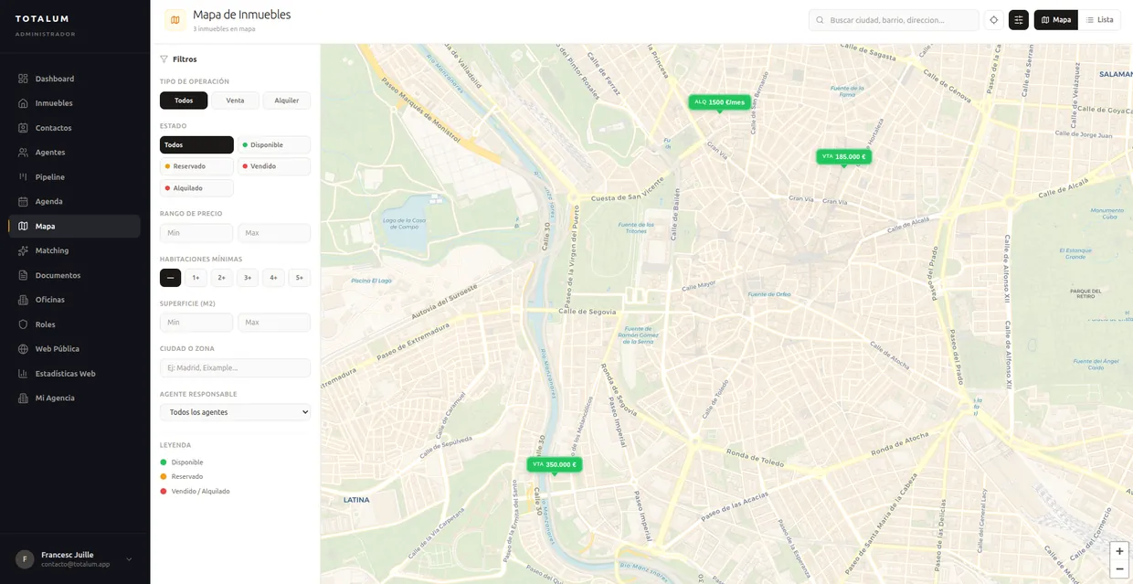 Website built with Totalum, example 4