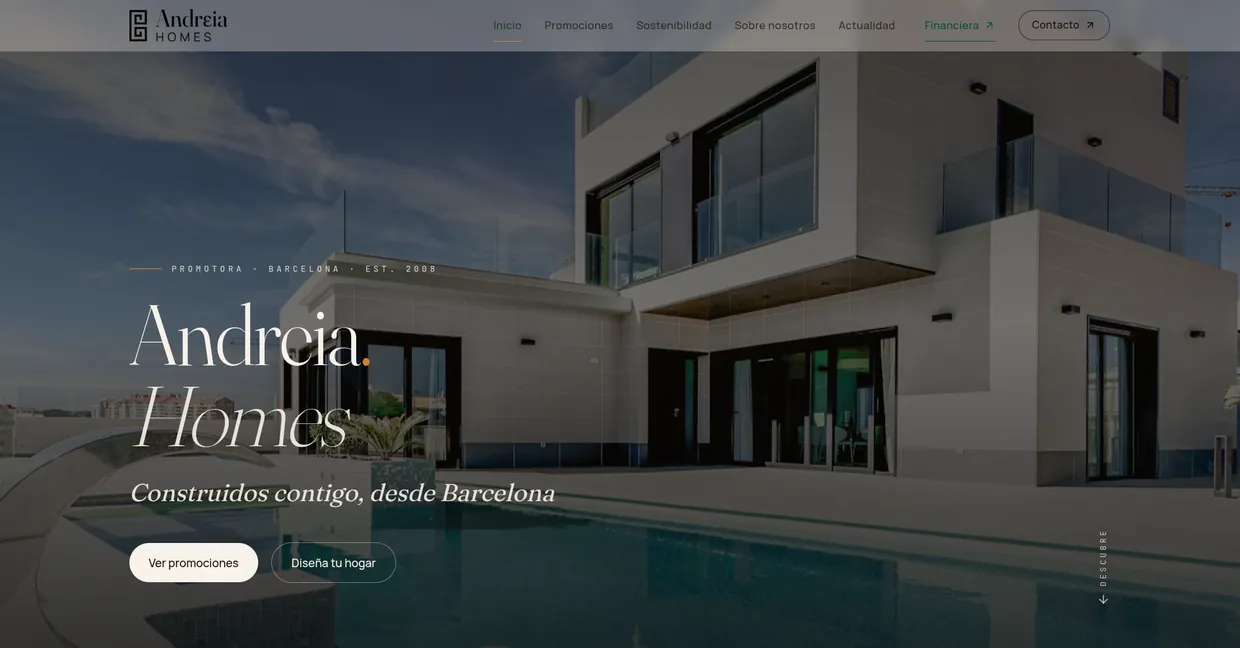 Website built with Totalum, example 5